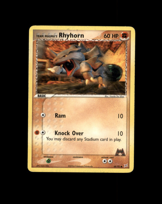 *SE BILDE FOR TILSTAND* Rhyhorn #68 Pokemon Team Magma & Team Aqua Pokesingles