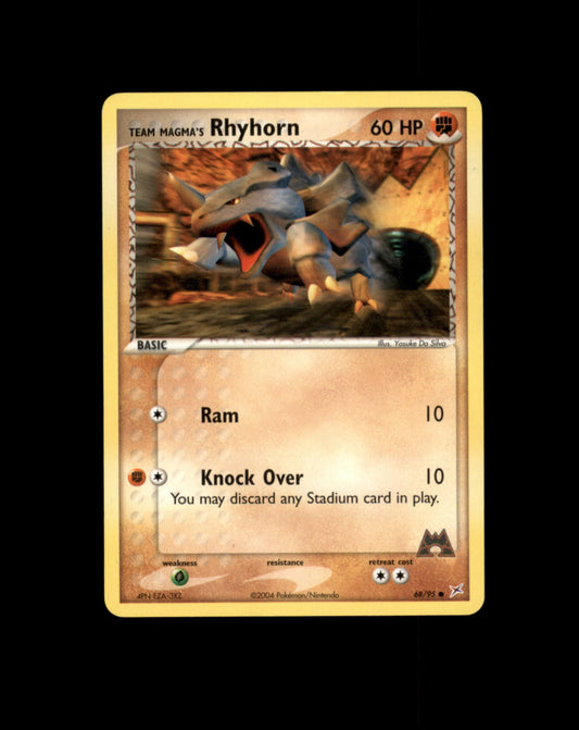 *SE BILDE FOR TILSTAND* Rhyhorn #68 Pokemon Team Magma & Team Aqua Pokesingles