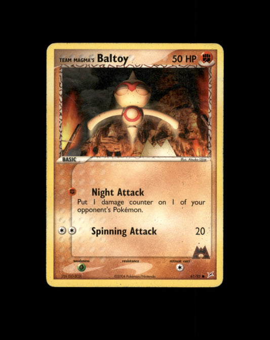 *SE BILDE FOR TILSTAND* Baltoy #61 Pokemon Team Magma & Team Aqua Pokesingles