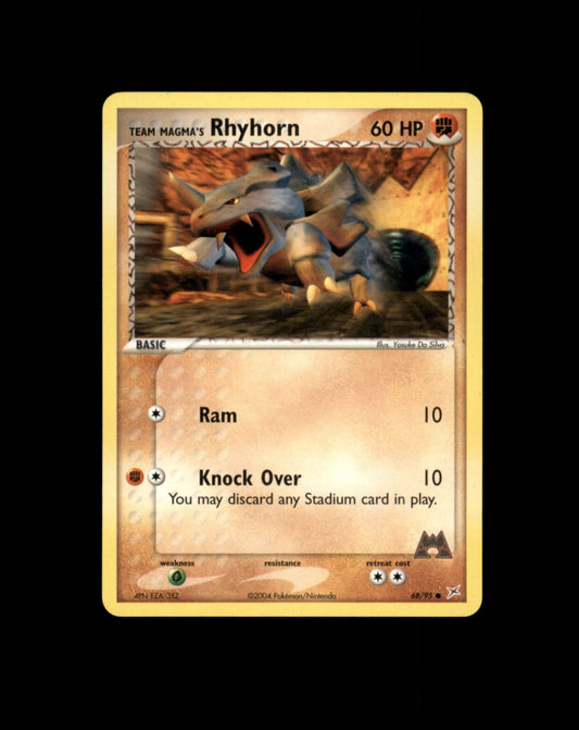 *SE BILDE FOR TILSTAND* Rhyhorn #68 Pokemon Team Magma & Team Aqua Pokesingles