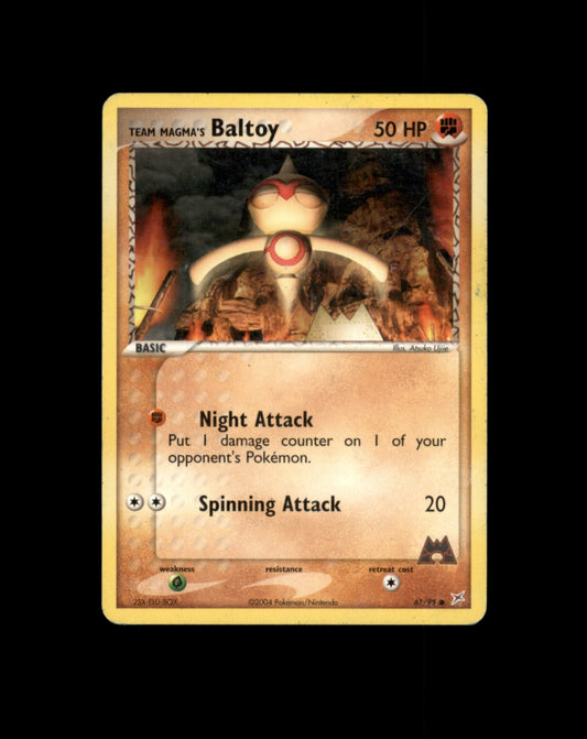 *SE BILDE FOR TILSTAND* Baltoy #61 Pokemon Team Magma & Team Aqua Pokesingles