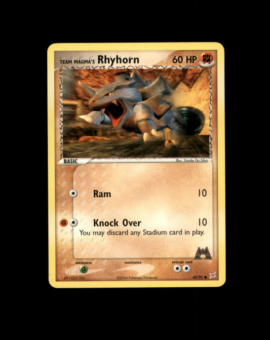 *SE BILDE FOR TILSTAND* Rhyhorn #68 Pokemon Team Magma & Team Aqua Pokesingles