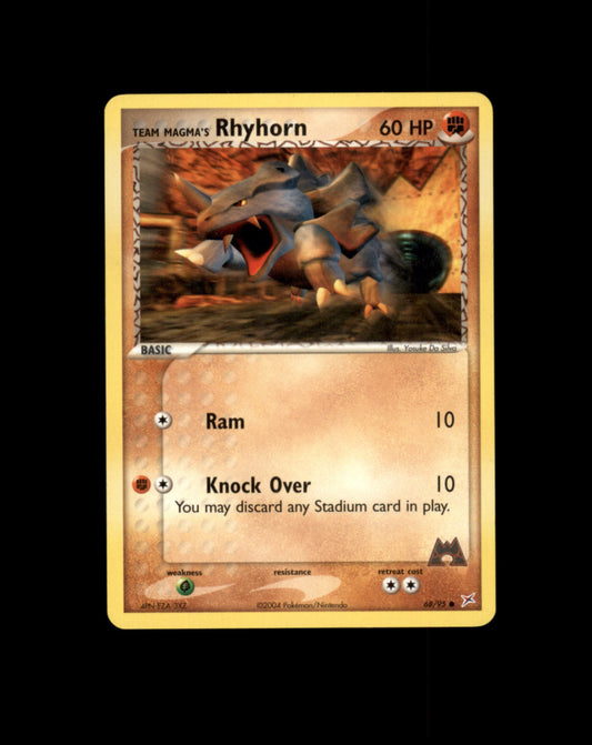 *SE BILDE FOR TILSTAND* Rhyhorn #68 Pokemon Team Magma & Team Aqua Pokesingles
