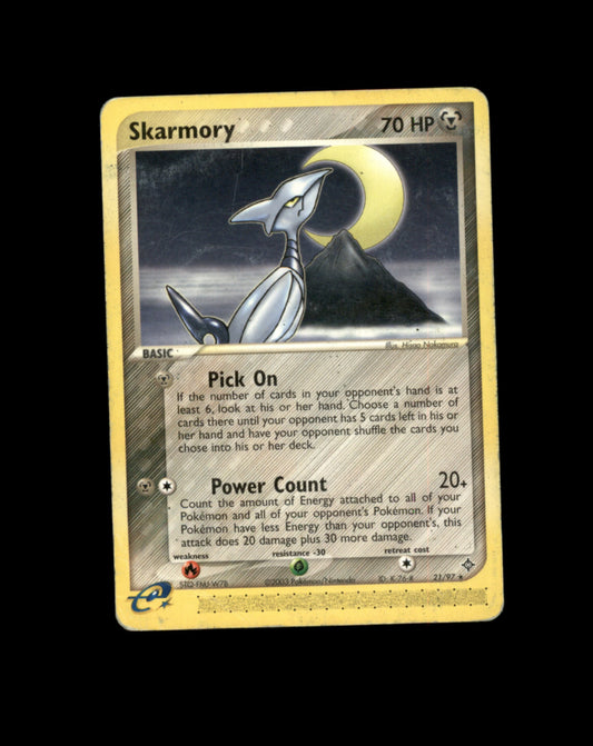 *SE BILDE FOR TILSTAND* Skarmory #21 Pokemon Dragon Pokesingles