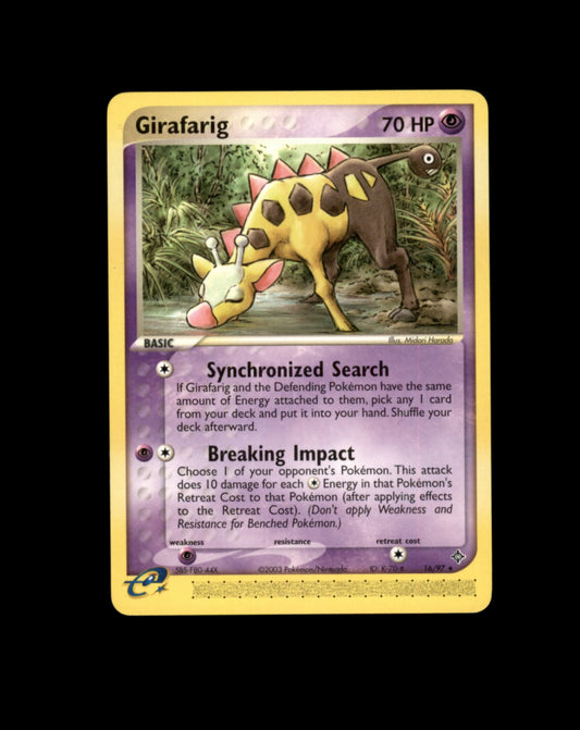 *SE BILDE FOR TILSTAND* Girafarig #16 Pokemon Dragon Pokesingles