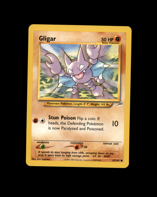 *SE BILDE FOR TILSTAND* Gligar #67 Pokemon Neo Destiny Pokesingles
