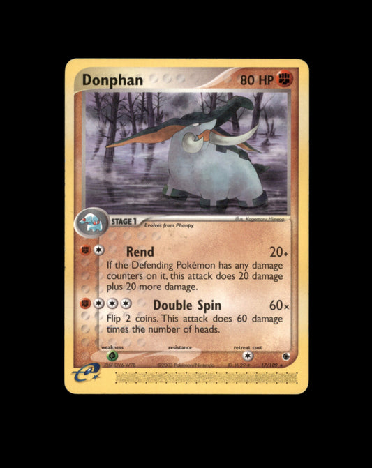 *SE BILDE FOR TILSTAND* Donphan #17 Pokemon Ruby & Sapphire Pokesingles