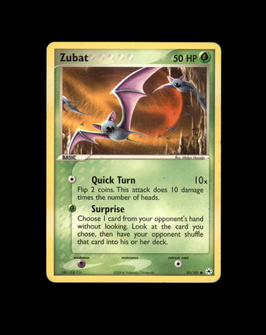 *SE BILDE FOR TILSTAND* Zubat #83 Pokemon Hidden Legends Pokesingles