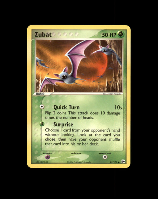 *SE BILDE FOR TILSTAND* Zubat #83 Pokemon Hidden Legends Pokesingles