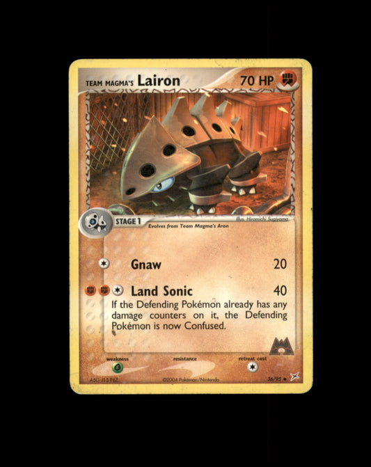 *SE BILDE FOR TILSTAND* Lairon #36 Pokemon Team Magma & Team Aqua Pokesingles