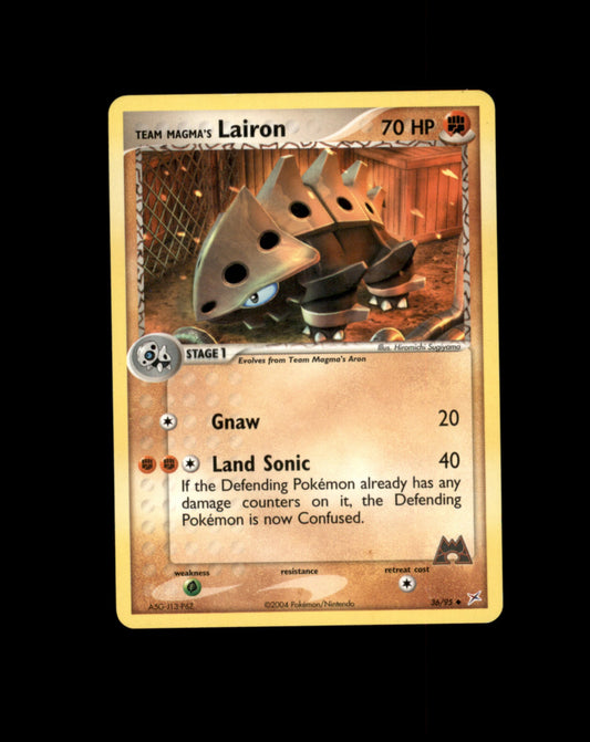 *SE BILDE FOR TILSTAND* Lairon #36 Pokemon Team Magma & Team Aqua Pokesingles