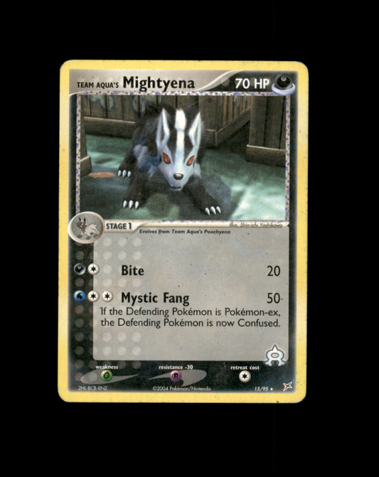 *SE BILDE FOR TILSTAND* Mightyena #15 Pokemon Team Magma & Team Aqua Pokesingles