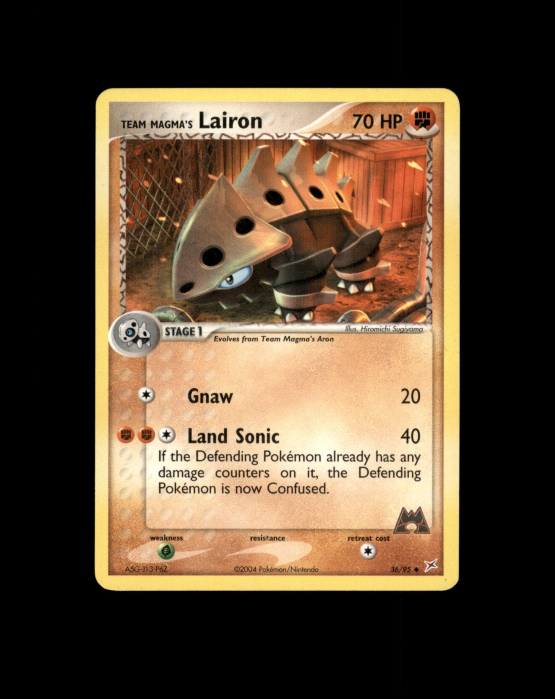 *SE BILDE FOR TILSTAND* Lairon #36 Pokemon Team Magma & Team Aqua Pokesingles