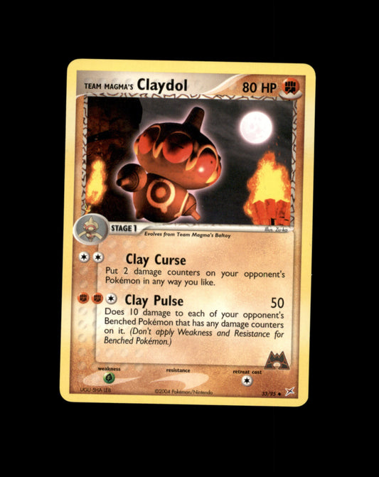 *SE BILDE FOR TILSTAND* Claydol #33 Pokemon Team Magma & Team Aqua Pokesingles