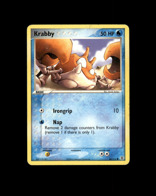 *SE BILDE FOR TILSTAND* Krabby #66 Pokemon Fire Red & Leaf Green Pokesingles