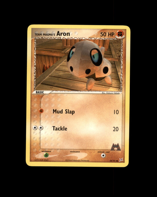 *SE BILDE FOR TILSTAND* Aron #58 Pokemon Team Magma & Team Aqua Pokesingles