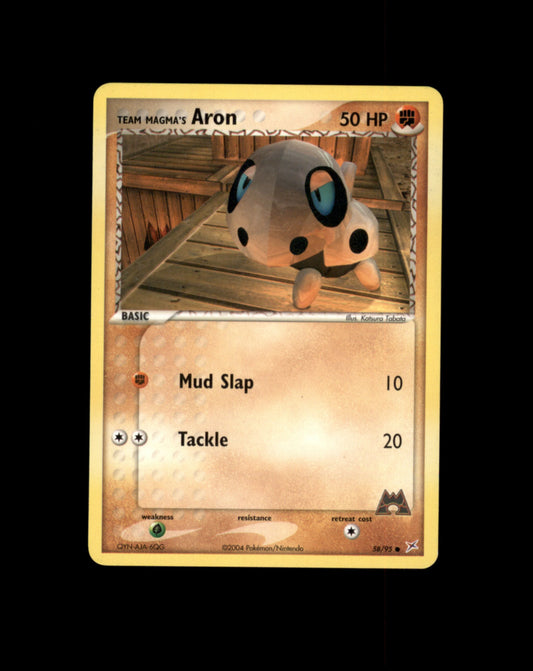 *SE BILDE FOR TILSTAND* Aron #58 Pokemon Team Magma & Team Aqua Pokesingles