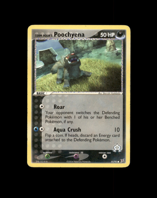 *SE BILDE FOR TILSTAND* Poochyena #55 Pokemon Team Magma & Team Aqua Pokesingles
