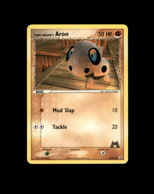*SE BILDE FOR TILSTAND* Aron #58 Pokemon Team Magma & Team Aqua Pokesingles