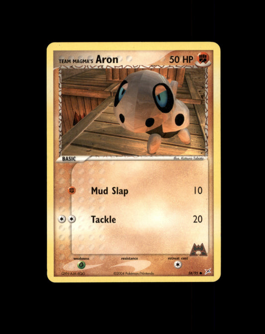 *SE BILDE FOR TILSTAND* Aron #58 Pokemon Team Magma & Team Aqua Pokesingles