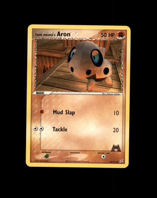 *SE BILDE FOR TILSTAND* Aron #58 Pokemon Team Magma & Team Aqua Pokesingles