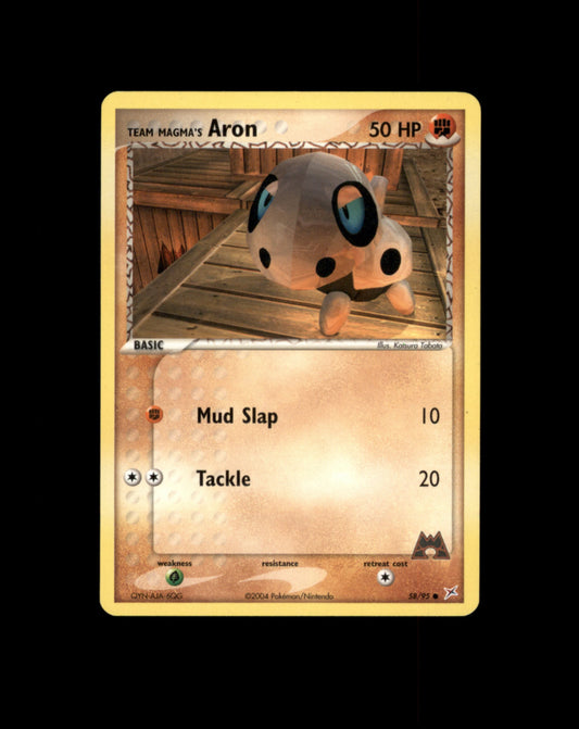 *SE BILDE FOR TILSTAND* Aron #58 Pokemon Team Magma & Team Aqua Pokesingles