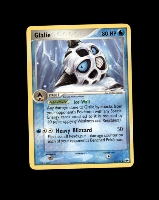 *SE BILDE FOR TILSTAND* Glalie #34 Pokemon Hidden Legends Pokesingles