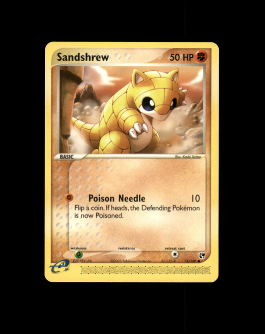 *SE BILDE FOR TILSTAND* Sandshrew #75 Pokemon Sandstorm Pokesingles