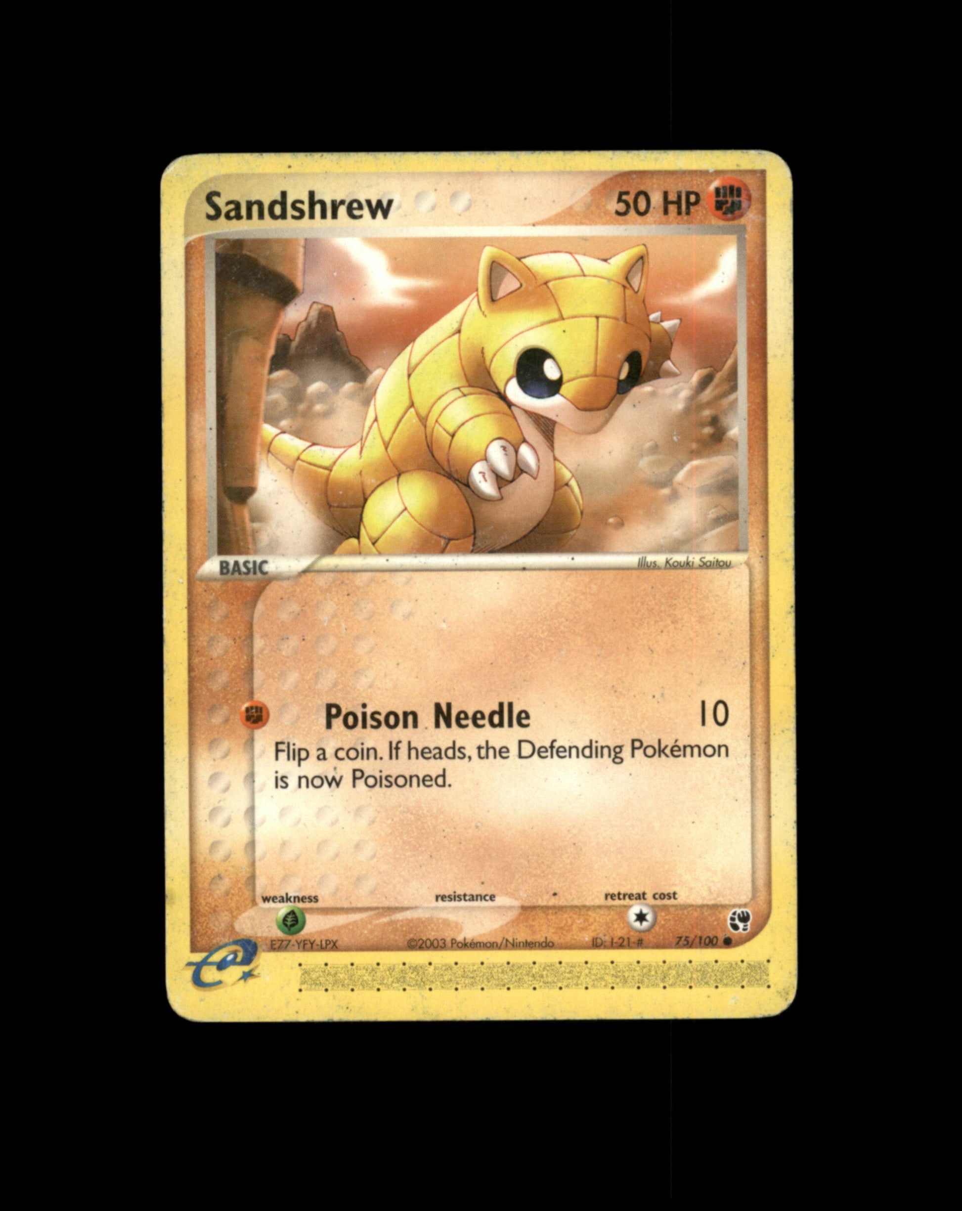 *SE BILDE FOR TILSTAND* Sandshrew #75 Pokemon Sandstorm Pokesingles