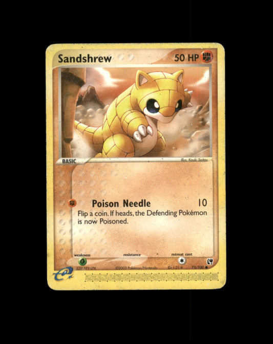 *SE BILDE FOR TILSTAND* Sandshrew #75 Pokemon Sandstorm Pokesingles
