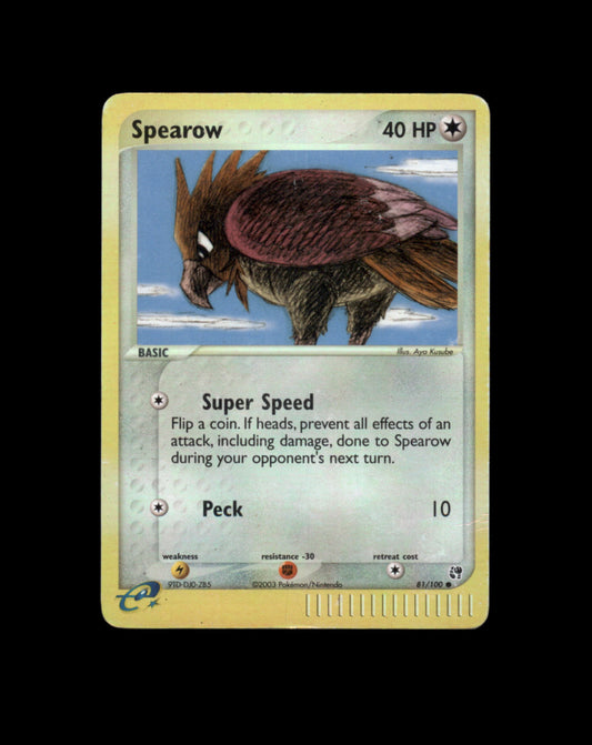 *SE BILDE FOR TILSTAND* Spearow [Reverse Holo] #81 Pokemon Sandstorm Pokesingles