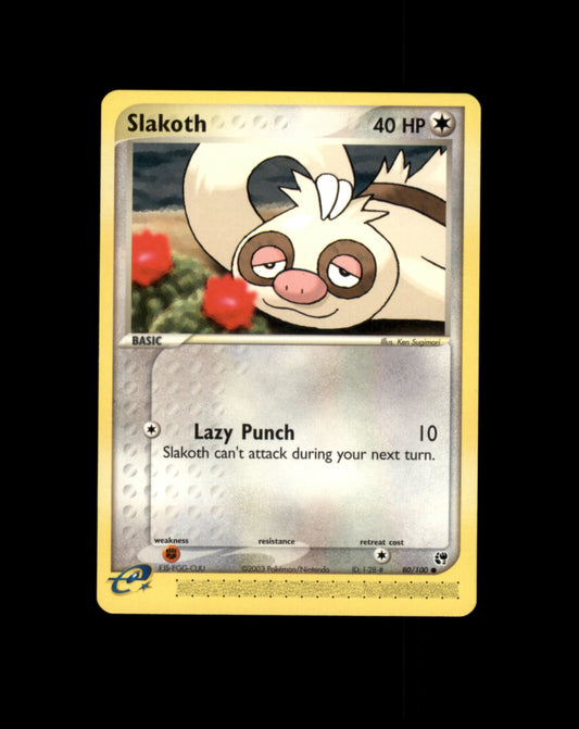 *SE BILDE FOR TILSTAND* Slakoth #80 Pokemon Sandstorm Pokesingles