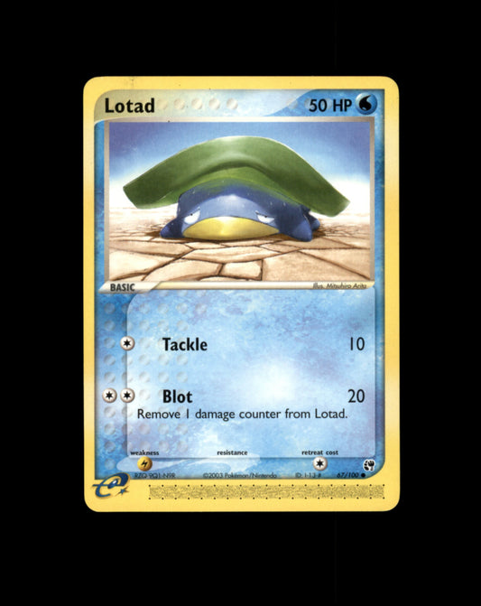 *SE BILDE FOR TILSTAND* Lotad #67 Pokemon Sandstorm Pokesingles