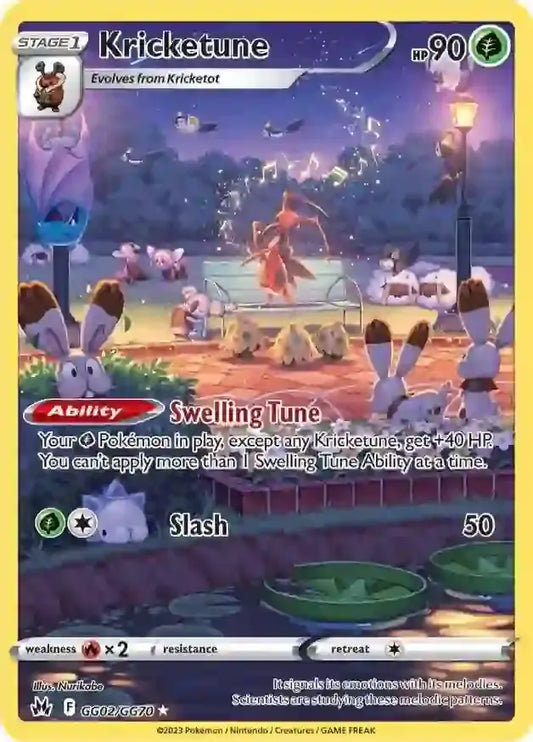 Kricketune GG02, Crown Zenith | Sword & Shield, , 0.00 kr, Pokesingles. Kjøp pokemon kort til lave priser hos oss.
