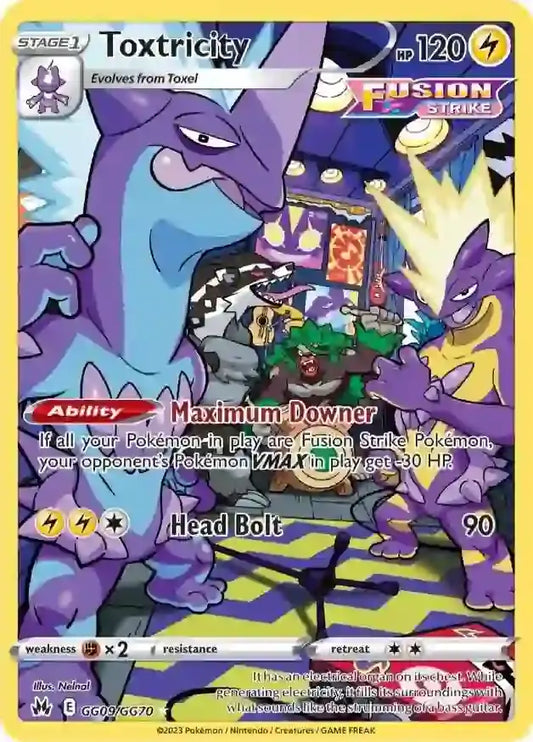 Toxtricity GG09, Crown Zenith | Sword & Shield, , 0.00 kr, Pokesingles. Kjøp pokemon kort til lave priser hos oss.