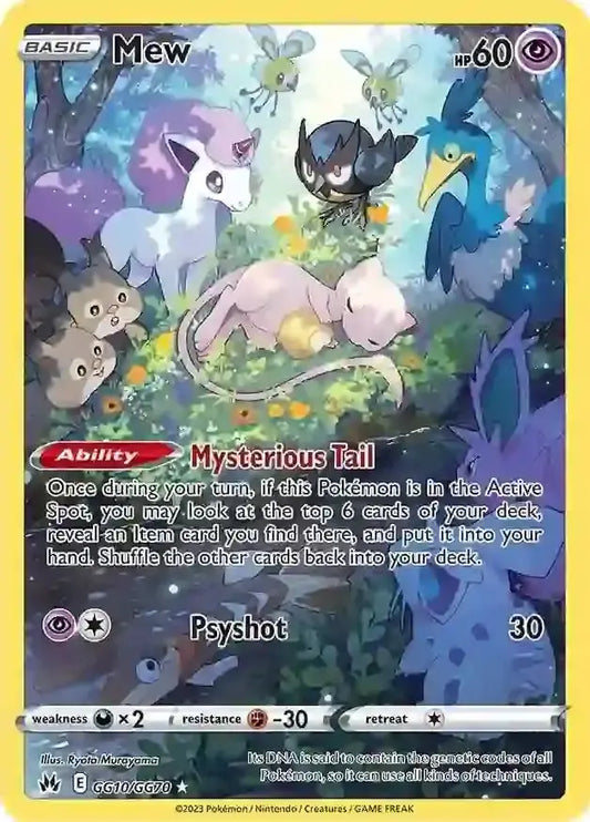 Mew GG10, Crown Zenith | Sword & Shield, , 0.00 kr, Pokesingles. Kjøp pokemon kort til lave priser hos oss.