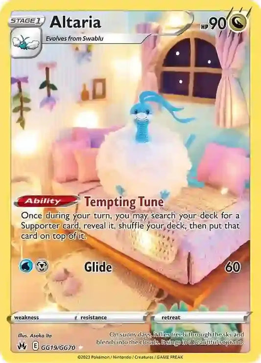 Altaria GG19, Crown Zenith | Sword & Shield, , 0.00 kr, Pokesingles. Kjøp pokemon kort til lave priser hos oss.