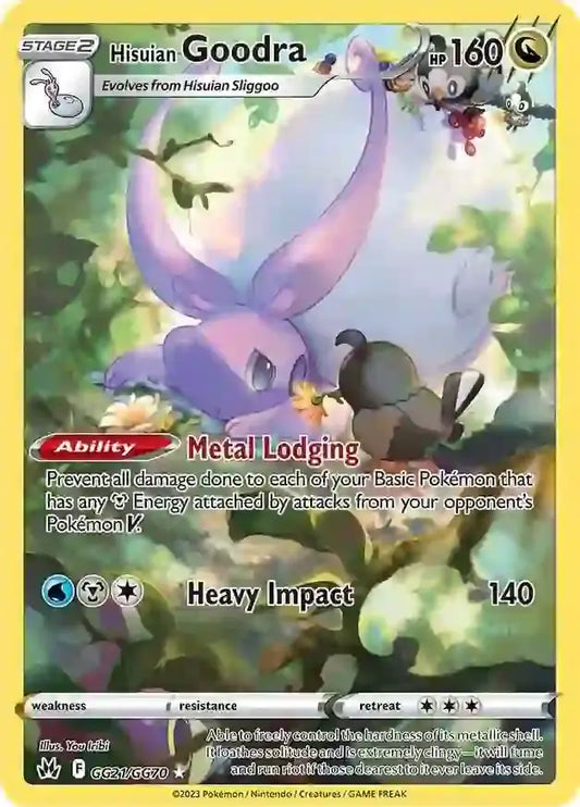 Hisuian Goodra GG21, Crown Zenith | Sword & Shield, , 0.00 kr, Pokesingles. Kjøp pokemon kort til lave priser hos oss.