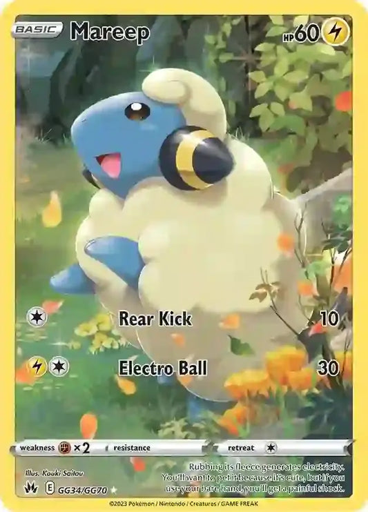 Mareep GG34, Crown Zenith | Sword & Shield, , 0.00 kr, Pokesingles. Kjøp pokemon kort til lave priser hos oss.