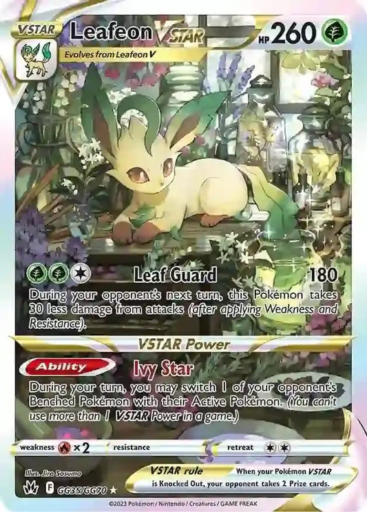 Leafeon VSTAR GG35, Crown Zenith | Sword & Shield, , 0.00 kr, Pokesingles. Kjøp pokemon kort til lave priser hos oss.