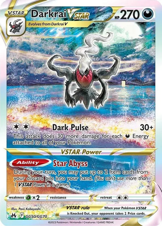 Darkrai VSTAR GG50, Crown Zenith | Sword & Shield, , 0.00 kr, Pokesingles. Kjøp pokemon kort til lave priser hos oss.