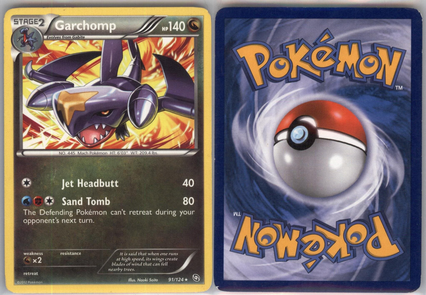 *SE BILDE FOR TILSTAND* Garchomp 91 - Dragons Exalted Pokesingles