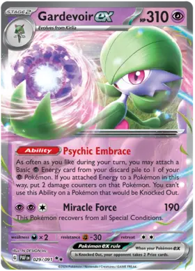 029 Gardevoir ex, Paldean Fates, ex, 15.00 kr, Pokesingles. Kjøp pokemon kort til lave priser hos oss.