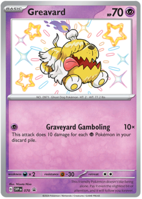 070 Greavard, Scarlet & Violet | Promos, promo, 12.00 kr, Pokesingles. Kjøp pokemon kort til lave priser hos oss.