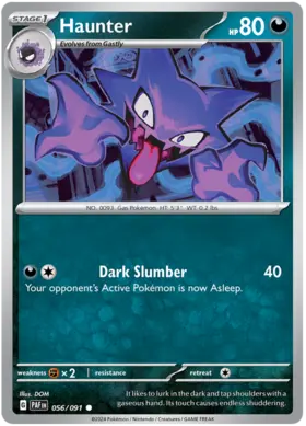 056 Haunter, Paldean Fates, nonholo, 2.00 kr, Pokesingles. Kjøp pokemon kort til lave priser hos oss.