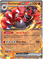 034 Incineroar ex, Temporal Forces | Scarlet & Violet, ex,holo, 25.00 kr, Pokesingles. Kjøp pokemon kort til lave priser hos oss.