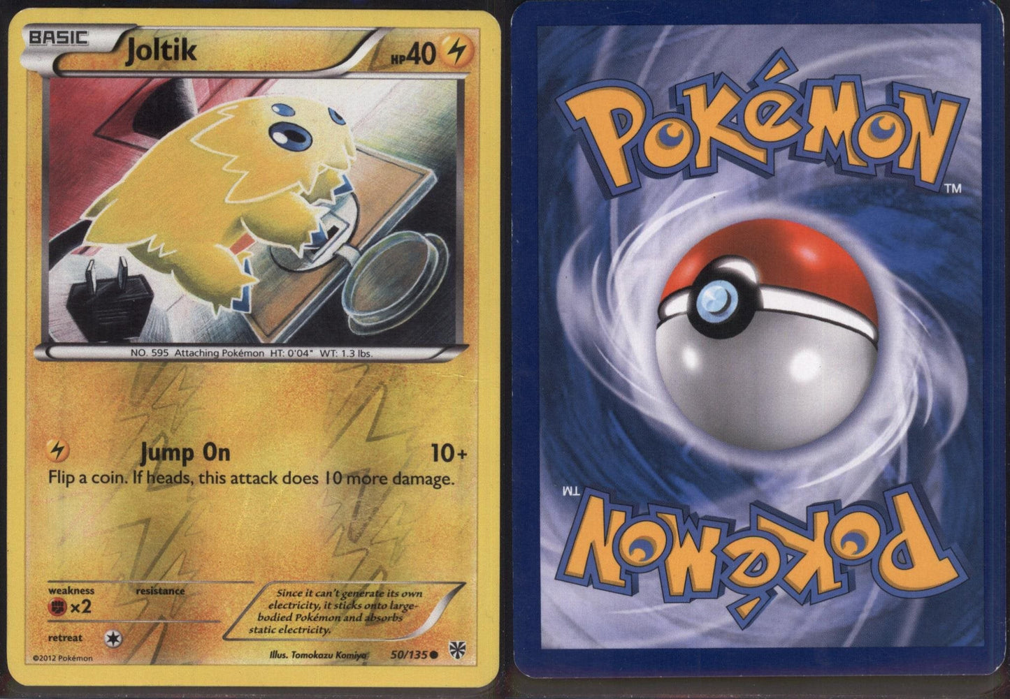 *SE BILDE FOR TILSTAND* Joltik [Reverse Holo] #50 Pokemon Plasma Storm Pokesingles