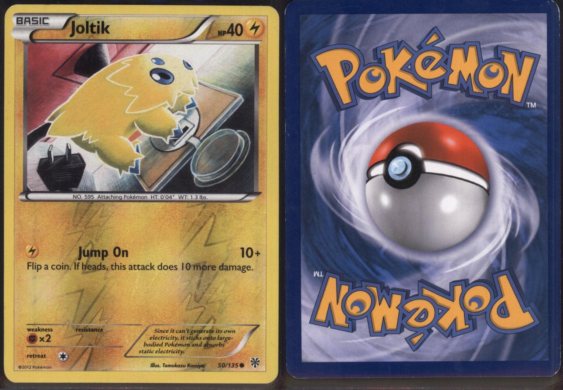 *SE BILDE FOR TILSTAND* Joltik [Reverse Holo] #50 Pokemon Plasma Storm Pokesingles