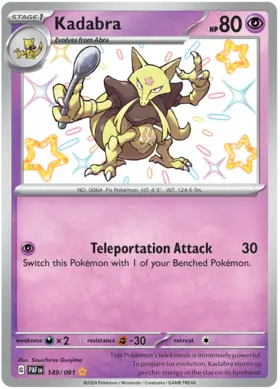 149 Kadabra, Paldean Fates, secret, 100.00 kr, Pokesingles. Kjøp pokemon kort til lave priser hos oss.