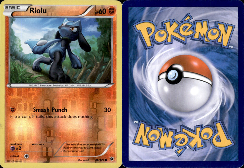 Riolu Reverse Holo 46 - Fates Collide (LP - Lightly Played) Pokesingles